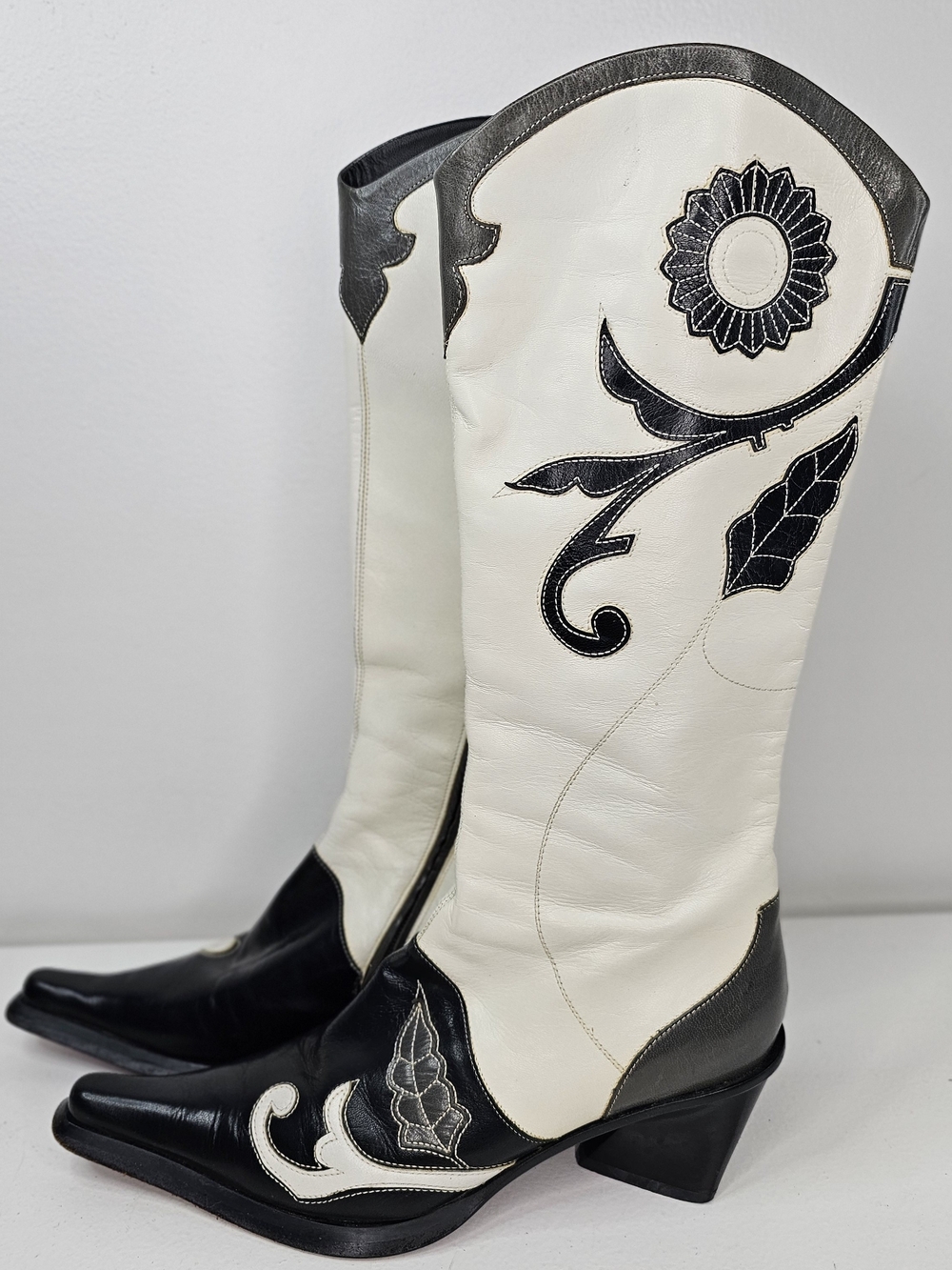 Vintage Materia Prima by Goffredo Fantini Leather Women's Cowboy Boots
